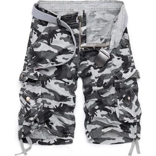 HOT 2019 Summer Outdoor Sport camouflage Army Cargo military overalls Baggy Multi-Pocket Camping Hiking tooling Shorts