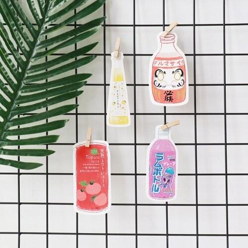 30pcs/Pack Cute Tokyo Drinks Bottle Post Cards Set DIY Craft Scrapbook Room Background Wall Decoration Stationery Gift Postcard