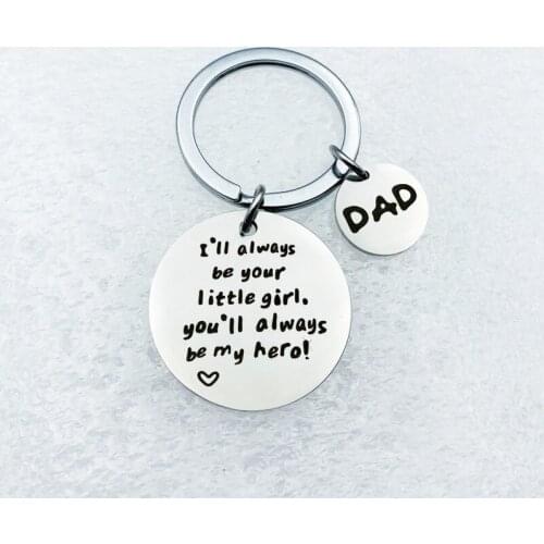 Oeinin Creative Keychain Man I'll Be Your Little Girl Key Chain Bags Boy Letter Color Key Ring Alloy Pendant Accessories Brelok