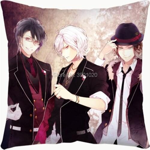 New Cartoon DIABOLIK LOVERS Sakamaki Shu Sakamaki Ayato Square Pillow customize