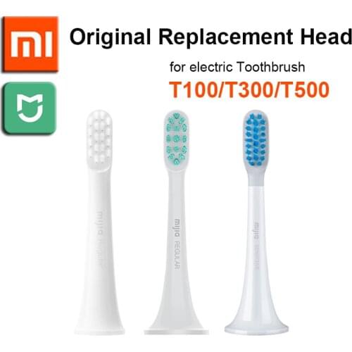 Original XIAOMI MIJIA Sonic Electric Toothbrush Heads 3PCS For T100 T300 T500 Teethbrush replacement Heads Sonic Oral Hygiene
