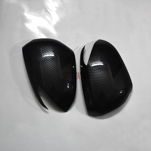 FIT For Hyundai Santa FE 2019 2020 ABS Chrome/Carbon fibre Car rearview mirror cover Cover Trim Sticker Car Accessories Styling