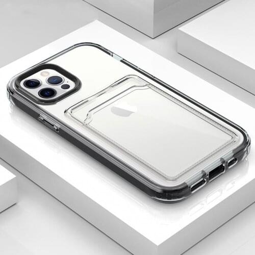 3 IN 1 Shockproof Bumper Armor Case For iPhone 12 11 Pro Max XR X XS 7 8 Plus Candy Color Frame Soft Transparent Cover Bumper