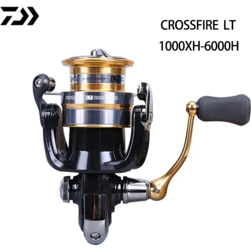 NEW Original DAIWA CROSSFIRE LT Spinning Fishing Reels High Speed 1000XH-6000H 3+1BB ABS Spool Spinning Wheel Fishing Tackle