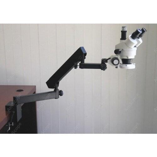 Articulating Zoom Microscope-AmScope Supplies 3.5X-90X Trinocular Articulating Zoom Microscope with Clamp SKU: SM-6TZ