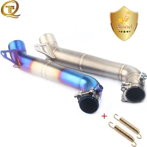 Motorcycle Exhaust Mid Tube Pipe Muffler Middle Pipe Link Slip-on Connector For Honda CBR1000 2008 2009 2010 2011 2012