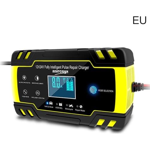 Power Battery-chargers Car Charger Digital LCD Tender Bank Trickle Motorcycle 12v 24v Electric Maintainer Display 12V/24V