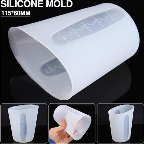 250ml Measuring Cup Silicone Mold Transparent Graduated Mixing Cups Resin Expoy Casting Mould DIY Craft Jewelry Making Tools