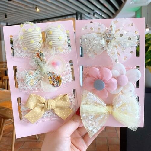 3Pcs/Set Baby Headband Princess Newborn Kids Turban Lace Flower Bows Hairband Head Bands For Girls Baby Hair Accessories
