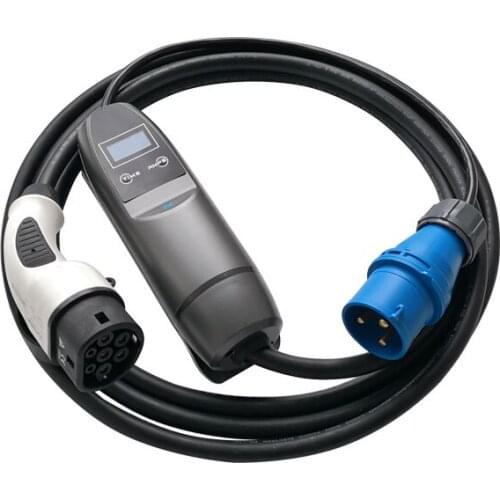 32amp fast ev charging station eu plug wall charger iec 62196 mennekes type 2