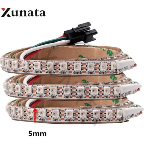 DC5V SK6812 RGB LED Strip 60Leds/m 5mm PCB 5050 Addressable Led Pixel Strip Like WS2812B Led Strip Light 1m/2m