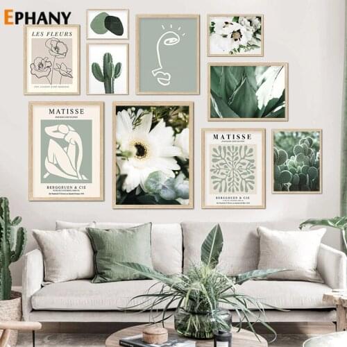 Aloe Succulents Monstera Green Plant Canvas Painting Art Nordic Posters and Prints for Living Room Wall Art Pictures Decor