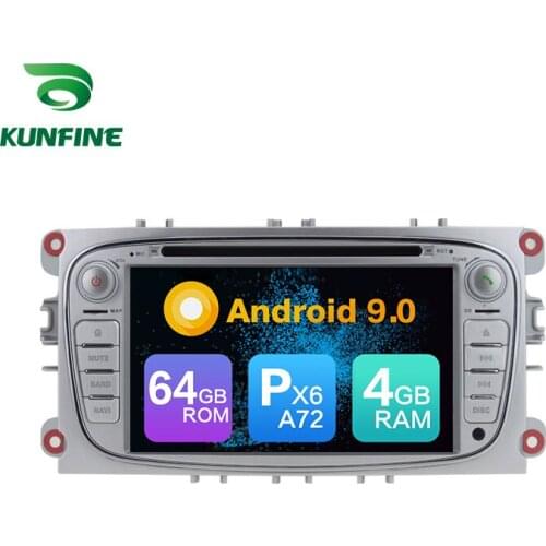 Android 9.0 Core PX6 A72 Ram 4G Rom 64G Car DVD GPS Multimedia Player Car Stereo For FORD Focus 2007-2010 Radio Headunit