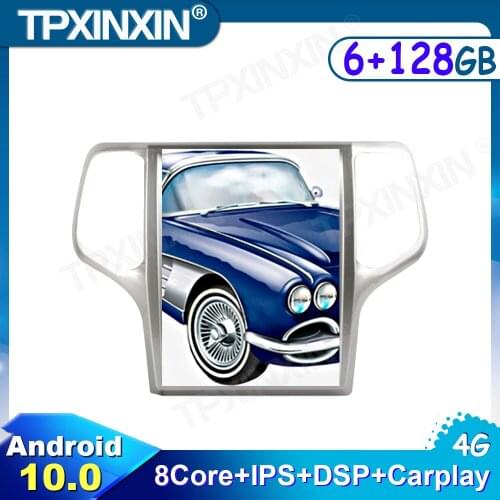 Android 10.0 6GB+128GB For Jeep Grand Cherokee 2013 2014 2015 2016-2019 Car Radio GPS Navigation Multimedia Player Audio Screen