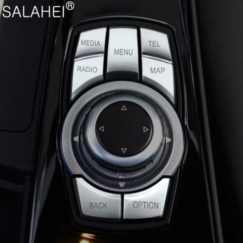 Hot Car Sticker For BMW 5 Series One-key Start Multimedia Warning Light Window Car Button Decoration Stickers Modified Interior