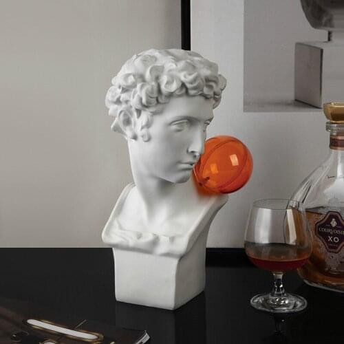 David Head Portraits David Statue Sculpture Home Decor Craft Sketch Practice Decoration Home Accessories