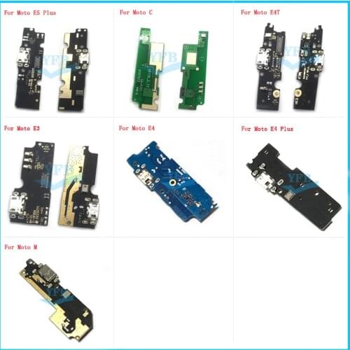 For Motorola Moto E7 E 2020 Go E5 E4 E3 Plus Power E4T C M E6S E6 Play USB Charging port Dock Connector Charging Flex Cable