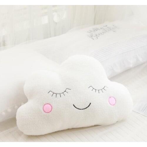 Hot Stuffed Cloud Moon Star Raindrop Plush Pillow Soft Cushion Cloud Stuffed Plush Toys For Children Baby Kids Pillow Girl Gift