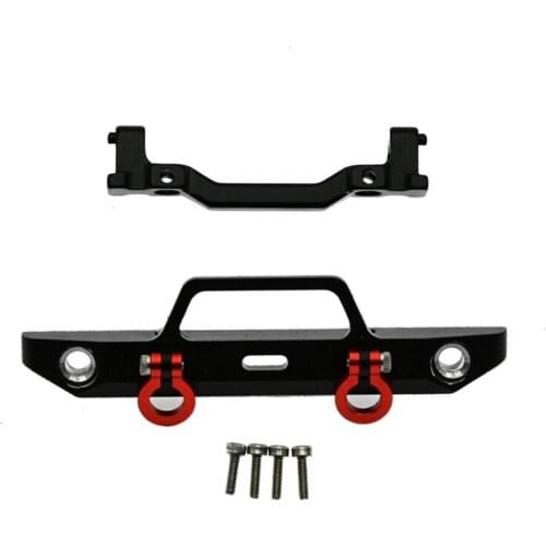 Metal Front Bumper with Mount Bracket for Axial SCX24 90081 Deadbolt 1/24 RC Crawler Car Upgrade Parts Accessories