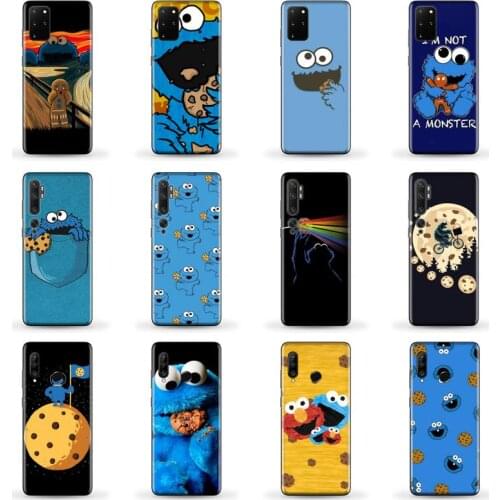 Cartoon Cookie monster Phone Case for SAMSUNG A51 52 50 71 31 21 S ultra 20 fe plus redmi note 10 8 9 pro HUAWEI P 30 40 lite