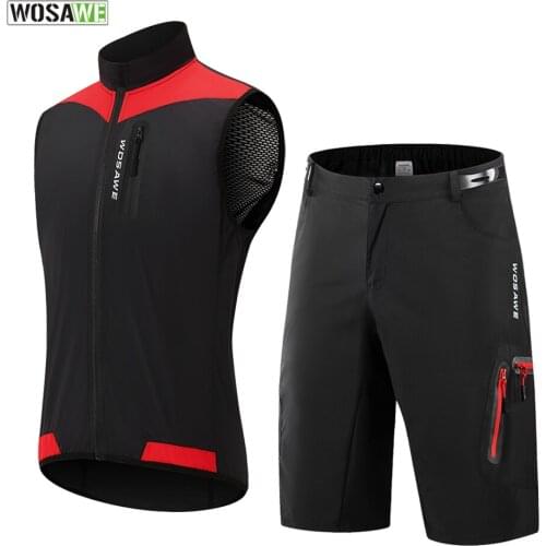 Mens Cycling Vest Bike Jersey Reflective MTB Bike Bicycle Shorts Sleeveless Bicycle Clothing Road Mountain Bike Short Vest