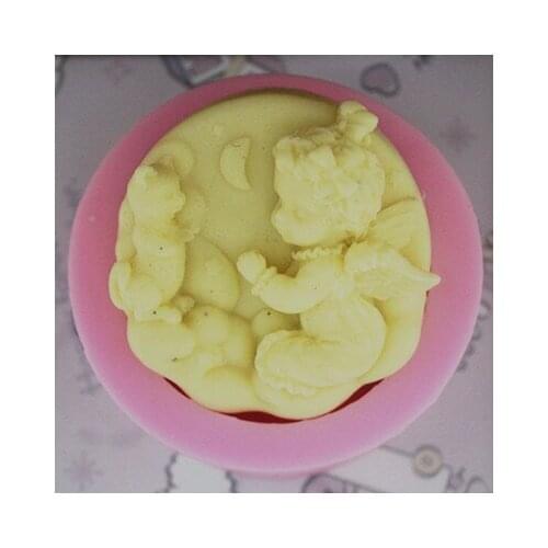 Handmade Soap Silicone Mold Animal Candle Molds Polymer Clay baby and bear