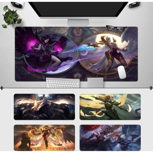 Desk Mat League of Legends Kayle Mouse Pad Gamer Keyboard Maus Pad Desk Mouse Mat Game Accessories For Overwatch