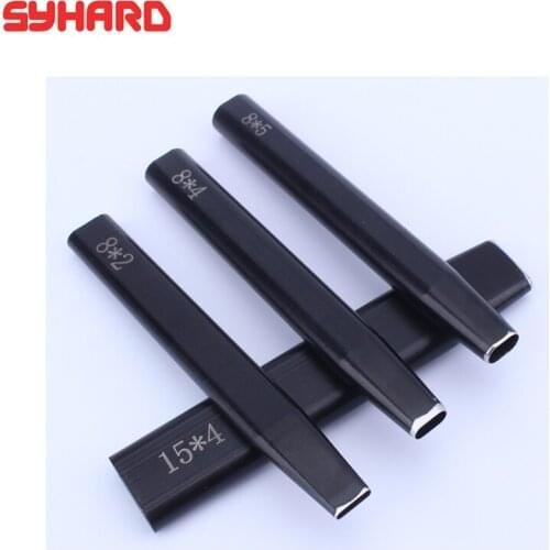 2pcs/lot Puncher Cutting Tool For Leather Belts, Metal Gaskets Hollow Punch Steel Chisel Leather