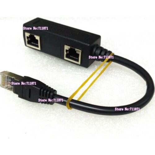 8P One Male Two Female Rj45 Network tieline 8 Pin Network RJ45 Male split 2 two Female 8P Rj45 Male Female Adapter Connector