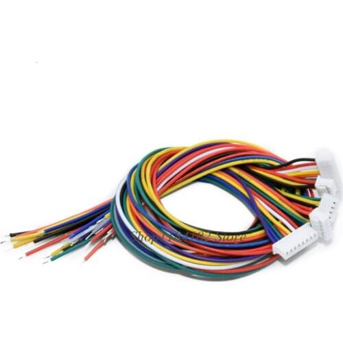 Wire Cable Connector DIY JST XH2.54MM 2P/3P/4P/5P/6P/7P/8P/9P/10/11/12Pin Electronic Line Single Connect Terminal Plug10 20 30CM