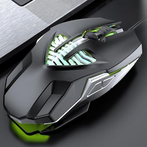 USB Wired Gaming Mouse 3600DPI Adjustable Home Office Q1 6 Buttons 4 Gears Mice Household Computer Accessories