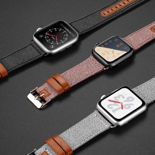 Bands Compatible for Apple Watch 42mm/44mm 38mm/40mm Series 5 4 Leather Band for iWatch 3 2 1 Strap Wristbands Men Women correa