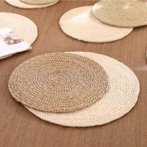 Futon round package mail rattan straw tatami thick bay window cushion hit cushion worship mat yoga mat thick