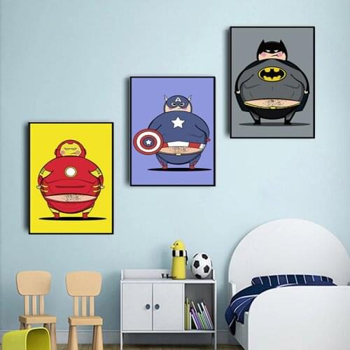 Marvel Cartoon Superhero Iron Man Canvas Paintings Poster and Print Avengers Wall Art Picture for Living Room Home Decoration