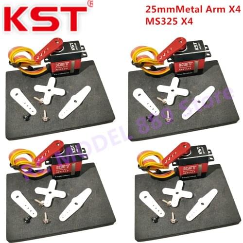 KST MS325 5.2kg Micro Coreless High-speed Digital Servo Motor for Fixed-wing Drone UAV RC Car Robot Boat Helicopter Controls