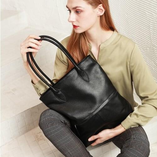 Top layer cowhide ladies handbag fashion tote bags geunine leather women bags women shoulder bag GN-SB-tcttzp