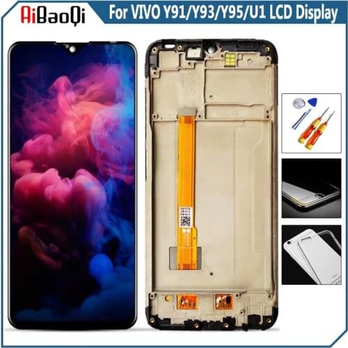 Original For VIVO Y91C/Y93/Y95 LCD Display Screen Touch Digitizer Assembly For 6.2'' VIVO U1/Y91i/Y93st/Y91 With Frame Replace