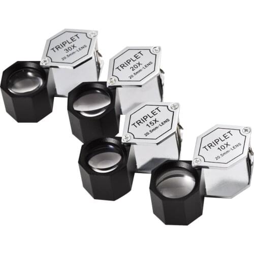 1Pice Handheld Portable Magnifying Glass Folding Jewelry Magnifying Glass Stamp Coin Identification Diamond Reading Newspaper