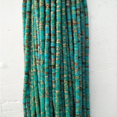 2x4mm Natural Snakeskin Stone Beads Heishi Bead Loose Spacer Imperial Jaspers Turquoises Stone Bead For Jewelry Making Bracelet