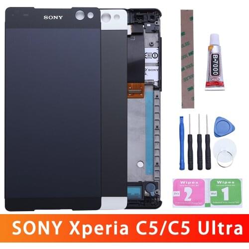 6" LCD Screen for SONY Xperia C5 Ultra Dual E5506 E5533 E5563 E5553 LCD Display with Touch Screen Digitizer Assembly