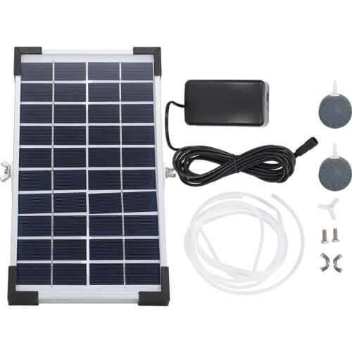 Solar Powered Silent Oxygenator Fish Tank Aquarium Pond Water Oxygen Pump Air Pump BSV-AP006 Fish Tank Accessories