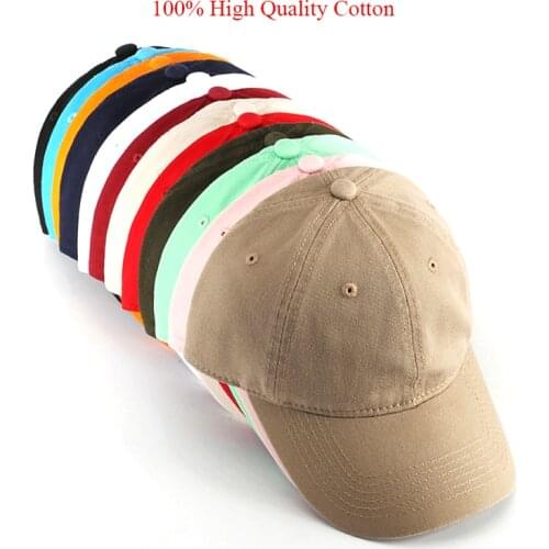 SLECKTON 100%Cotton Baseball Cap for Men and Women Fashion Solid Color High Quality Hats Casual Snapback Hat Gorras Wholesale