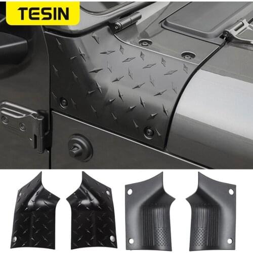 TESIN Engine Cover Car Stickers for Jeep Gladiator JT 2018+ Car Hood Angle Wrap Covers Accessories for Jeep Wrangler JL 2018