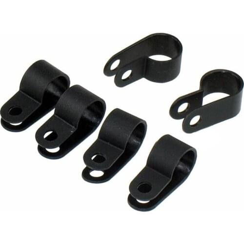 Black U3.3 R5.3 R6.4 R8.4 R10.4 R13.2 R16.2 U/R type fixed Cable Clamp Clips wire buckle