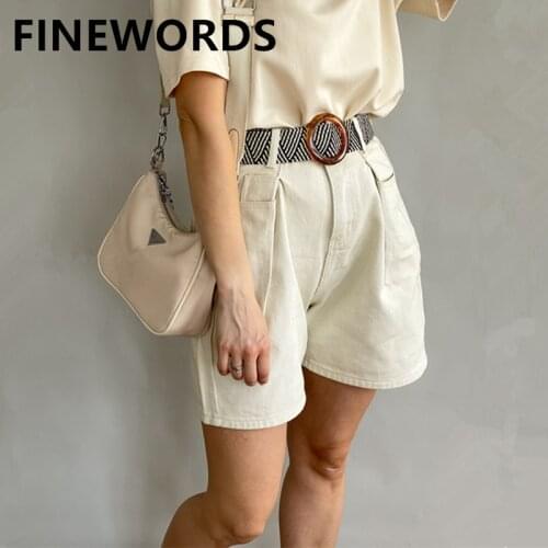 Женские джинсовые шорты FINEWORDS China At AliExpress