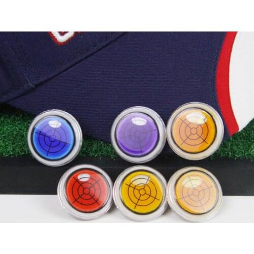 Functional Level Gauge Magnetic Cap Hat Visor Clip Golf Ball Marker - 5 Colors