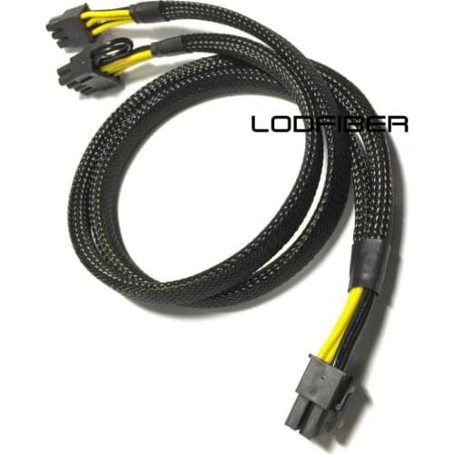 LODFIBER 8pin to 8+6pin Power Cable for EVGA SuperNOVA PSU and NVI DIA GRID K2 GPU 50cm