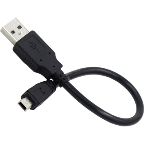 Short 20cm Mini USB 5 Pin Data Charging Cable for Digital Cameras MP3 MP4