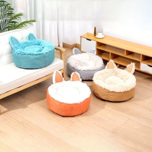 Bed for Cats Products for Pets Spaciousness to Take Care Pet Supplies Cushions Things for Cats Accessories Kittens Mat Plush