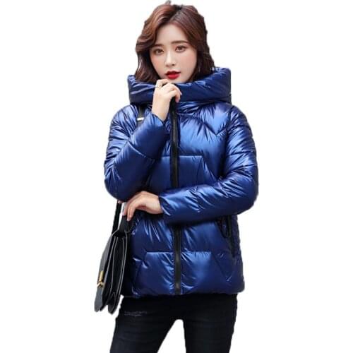 Women winter Jacket 2020 New Short Down cotton jacket Female Loose Plus Size coat Thicken Coats Hooded Women Parkas 5XLA249